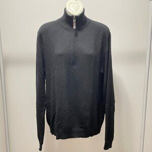 Black cashmere men sweater